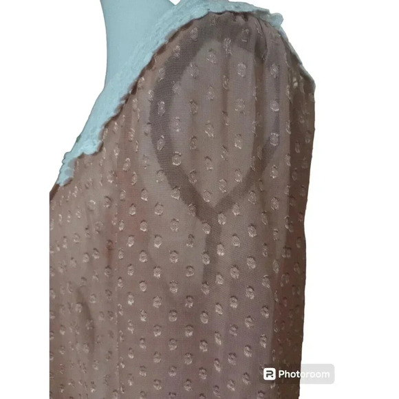 Daniel Rainn Top Bohemian Crochet Sheer Fairycore Festival Cottagecore Sz Medium - Picture 3 of 7